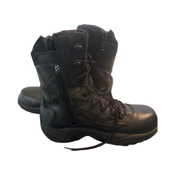 Converse Black Leather Work Boots-NWT--Slip Resistant-M-7 W-9 C8874 - Picture 3 of 5